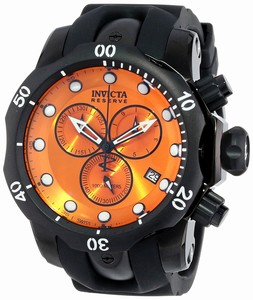 Invicta Quartz Chronograph Date Black Rubber Watch # INVICTA-5735 (Women Watch)