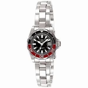 Invicta Black Dial Stainless Steel Band Watch #INVICTA-7061 (Women Watch)