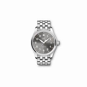 IWC Slate Grey Dial Fixed Stainless Steel Band Watch #IW324002 (Men Watch)