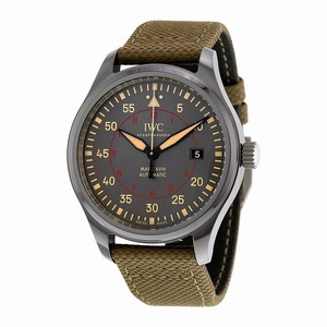 IWC Pilot Watch Mark XVIII Top Gun Miramar Green Leather # IW324702 (Men Watch)