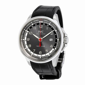 IWC Portugieser Yacht Club Worldtimer Black Leather Limited Edition Watch # IW326602 (Men Watch)