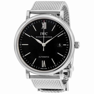 IWC Black Automatic Watch # IW356508 (Men Watch)