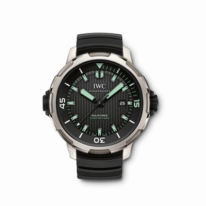 IWC Black Dial Uni-directional Rotating Internal & External Band Watch #IW358002 (Men Watch)