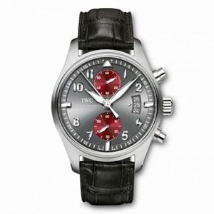 IWC Grey Dial Alligator Leather Band Watch #IW387810 (Men Watch)