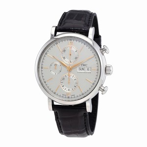 IWC Automatic Dial color Silver Plated Watch # IW391022 (Men Watch)