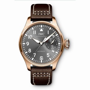 IWC Slate Grey Dial Calfskin Band Watch #IW500917 (Men Watch)