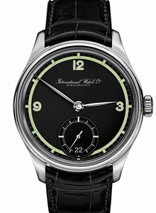 IWC Black Hand Wind Watch # IW510205 (Men Watch)