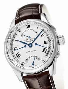 Longines Automatic White Dial Stainless Steel Case With Brown Leather Strap Watch #L2.715.4.71.5 (Men Watch)