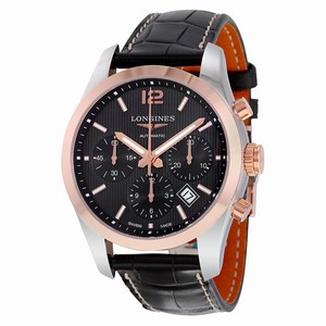 Longines Black Automatic Watch #L2.786.5.56.3 (Men Watch)
