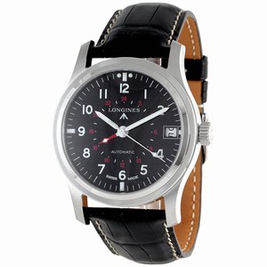 Longines Avigation Automatic Black Dial Date Black Alligator Watch# L2.831.4.53.2 (Men Watch)