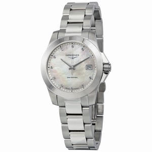 Longines Mother Of Pearl Quartz Watch #L3.377.4.87.6 (Women Watch)