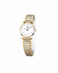 Longines La Grande Classique Quartz White Dial Two Tone Stainless Steel Watch# L4.209.2.12.7 (Women Watch)