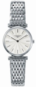 Longines Quartz Polished Stainless Steel Silver Dial Polished Stainless Steel Band Watch #L4.209.4.73.6 (Women Watch)