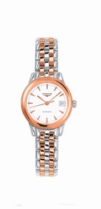Longines Flagship Automatic White Dial Date Stainless Steel Watch # L4.274.3.92.7 (Women Watch)
