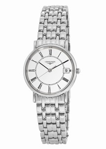 Longines White Battery Operated Quartz Watch # L4.320.4.11.6 (Women Watch)