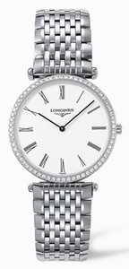 Longines Quartz Stainless Steel White Dial Stainless Steel Band Watch #L4.741.0.11.6 (Men Watch)