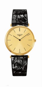 Longines La Grande Classique Quartz Analog Black Leather Watch# L4.755.2.32.2 (Men Watch)
