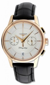 Longines Automatic Rose Gold Watch #L4.756.8.72.2 (Men Watch)