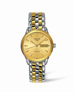 Longines Gold Dial Stainless Steel And Pvd Band Watch #L4.799.3.32.7 (Men Watch)