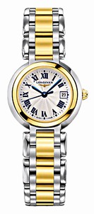 Longines Primaluna Quartz Silver Dial Roman Numerals Date Stainless Steel 18ct Gold Watch# L8.110.5.91.6 (Women Watch)