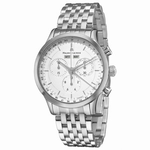 Maurice Lacroix Swiss Quartz Stainless Steel Watch #LC1008-SS002-130 (Men Watch)