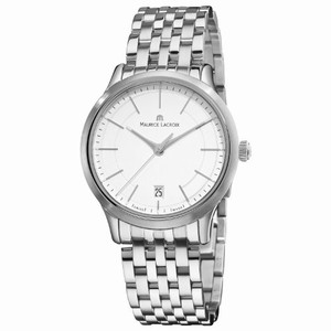 Maurice Lacroix Swiss Quartz Stainless Steel Watch #LC1117-SS002-130 (Men Watch)