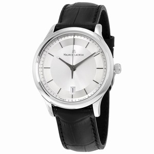 Maurice Lacroix Silver Quartz Watch #LC1237-SS001-131 (Men Watch)