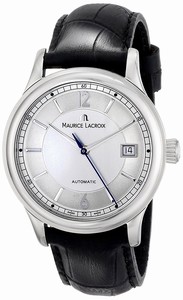 Maurice Lacroix Automatic Date Black Leather Watch # LC6027-SS001-120 (Women Watch)