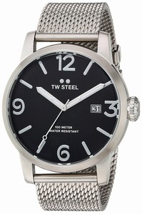 TW Steel Black Dial Stainless Steel Band Watch #MB12 (Men Watch)