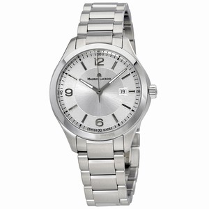 Maurice Lacroix Silver Quartz Watch # MI1014-SS002130 (Women Watch)