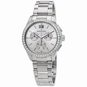 Maurice Lacroix Silver Quartz Watch #MI1057-SD502-130 (Women Watch)