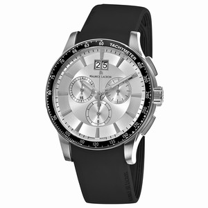 Maurice Lacroix Silver Quartz Watch #MI1098-SS041130 (Men Watch)