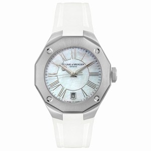 Baume & Mercier Swiss Quartz Dial Color Mother Of Pearl Watch #MOA08756 (Women Watch)