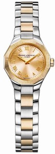 Baume & Mercier Swiss quartz Steel and 18k gold Watch #MOA08763 (Women Watch)