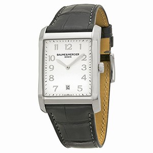 Baume & Mercier Swiss Battery Operated Quartz Dial color Silver Watch # MOA10154 (Men Watch)