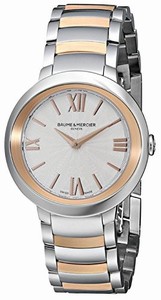 Baume & Mercier Battery Operated Swiss Quartz Dial color Silver Watch # MOA10159 (Women Watch)