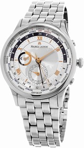 Maurice Lacroix Silver Dial Stainless Steel Band Watch #MP6008-SS002-110-1 (Men Watch)