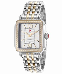 Michele Quartz Band Color Two-Tone Watch # MWW06T000061 (Women Watch)