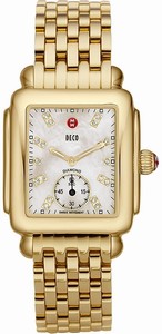 Michele Quartz Gold Tone Watch #MWW06V000004 (Women Watch)