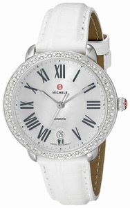 Michele Swiss quartz Dial color Mother of pearl Watch # MWW21B000006 (Women Watch)