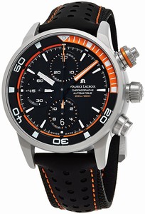 Maurice Lacroix Automatic Chronograph Date Black Leather Watch # PT6028-ALB31-331-1 (Men Watch)