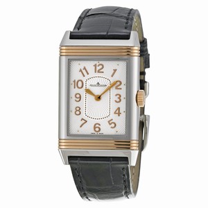 Jaeger LeCoultre Silver (Guilloche and Sunray) Quartz Watch # Q3204422 (Women Watch)