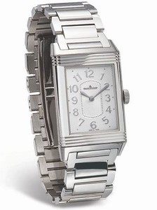 Jaeger LeCoultre Silver guilloche Hand Wind Watch # Q3208120 (Women Watch)