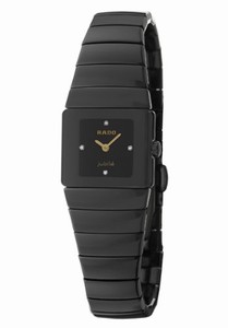 Rado Quartz Black Ceramic Black Dial Black Ceramic Band Watch #R13337722 (Women Watch)