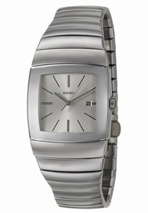 Rado Sintra Quartz Silver Dial Date Ceramic 32.4mm Watch# R13720122 (Men Watch)