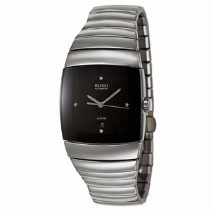 Rado Sintra Automatic Black Diamond Dial Date Ceramos Watch# R13876712 (Men Watch)