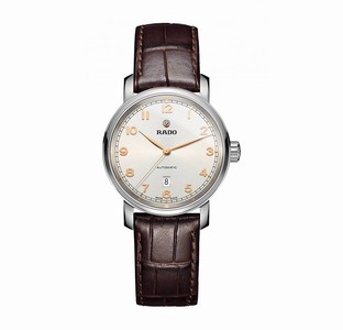 Rado Diamaster Automatic Date Brown Leather Watch # R14050136 (Men Watch)