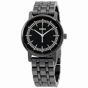 Rado Black Dial Ceramic Band Watch #R14063727 (Women Watch)