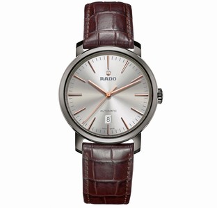 Rado Diamaster Automatic Analog Date Brown Leather Watch# R14074106 (Men Watch)