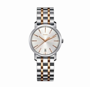 Rado Diamaster Quartz Analog Date Two Tone Stainless Steel Watch# R14089103 (Women Watch)